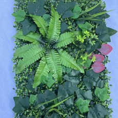 Sunday 綠色新款仿真植物綠葉波斯牆面裝飾綠植，室內商場酒店陽臺背景造景, 40*60最新款米蘭配飾組合9
