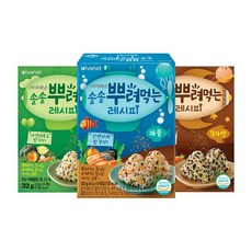 [아이배냇] 솔솔 뿌려먹는 베베레시피 3종, 32g, 1세트, 솔솔뿌려먹는 김자반1개+야채1개+해물1개