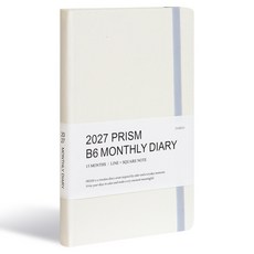 2027 프리즘 B6 먼슬리 다이어리, 클라우드, 1개 클라우드, 1개