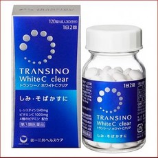 트란시노 화이트C 클리어 120정 몸 안쪽부터 기미 주근깨를 옅게 하는 효과 얼굴뿐 아니라 전신에 작용, 1개, 1g