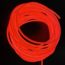 흐르는 러닝 네온 와이어 댄스 파티 분위기 장식 램프 로프 튜브 방수 다색, 1개