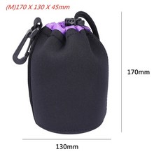 카메라 백팩 크로스백 가방 alloet 방수 유니버설 소프트 네오프렌 dslr 렌즈 파우치 케이스 s m l xl full size protector case for sony, 보라색 m, 1개