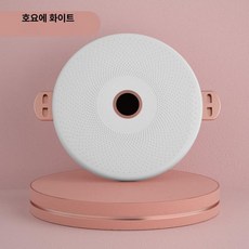 웅즈스토어 허리돌리기운동기구 1개 원판 전신, 브라이트문화이트