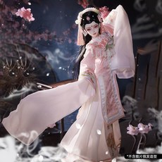 Lunai 叶音 4分 BJD 娃娃 古風 戲曲角色 樹脂玩偶, 1個, 4分 叶音(開眼) 套餐B