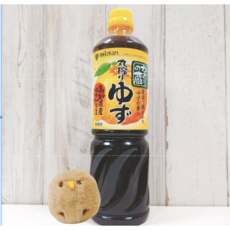 味滋康 Mizkan 果香柚子醋醬汁 日式沙拉醬 天然柚子萃取 酸甜開胃 各式料理百搭, 1L, 1個