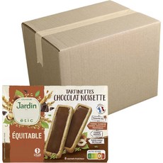 JardinBio 巧克力榛果醬塔餅 8塊入, 4盒, 138g