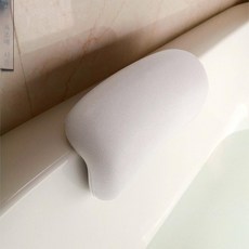 입욕 반신욕 목 베개 머리받침대 욕조 헤드 욕실, A.순백색, A_화이트, 1개