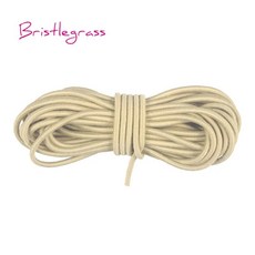 브리 슬레거 도매 50 야드 2.5mm 라운드 탄성 로프 고무 밴드 탄성 로프 DIY 바느질 장식 헤어 타이 로프 쥬얼리 만들기, 카키색 옷감, 1개