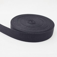 이중직 웨이빙끈 25mm 9M(10마), 검정, 1개