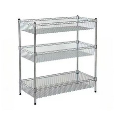 주방 수납 선반 스테인리스 그릇 양념통 정리대 무타공, 2단, 1x1cm, 소형 40x25cm