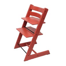 嬰兒餐椅兒童餐椅，多功能寶寶高腳椅，實木安全穩固可調節，兒童餐桌座椅, 紅色