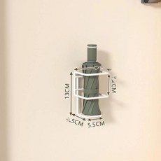 현대적인 미니멀리스트 벽걸이 우산 보관대 현관 우산꽂이 스탠드 금속 접이식 보관 선반, 10. 후크가 없는 흰색 그리드 1개 [무료 추적 스티, 1개