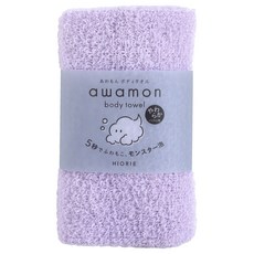 히오리에 아와몬 샤워타올 일본, 1개, 1개입, 소프트 라벤더