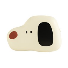 MUID 熱狗狗暖手寶 便攜電動暖手器 2合1可充電暖手機 生日/聖誕節禮物, 黑, 黑