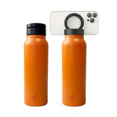 【GS 3C】獨家訂製Magstand磁吸保溫杯水壺304不鏽鋼手機支架運動水壺, 1個, 720ml, 橘色