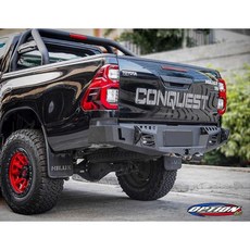 黑四驅ALL BLACK SPORTY 後保桿 - HILUX專用，提升運動感與保護力