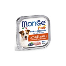 [DOG]몬지 후르츠 파테&청키 신선한 칠면조고기와 블루베리 100g, 1.후르츠 파테 청키 칠면조/블루베리