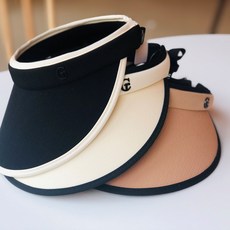 여성 골지 골프 모자 햇빛 차단 선캡 썬캡_35fgjyuea