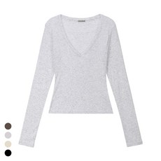 [콘치웨어] 딥 브이넥 롱 슬리브 (4colors) 필라테스 요가