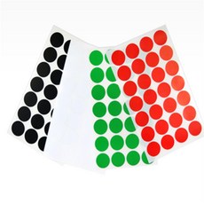 어반블루 원형스티커 330 지름19mm 7매 컬러라벨스티커, 녹색