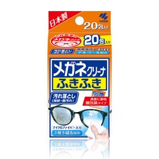 메가네 후키후키 일본 안경닦이 휴대폰 소독 클리너 20매, 1개
