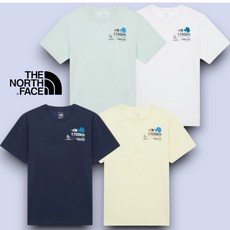 [100%매장정품] 노스페이스 남자 반팔티 레귤러핏 그래픽 라운드 반팔 티셔츠