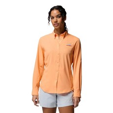 Columbia 여성용 PFG 타미아미 II 긴소매 낚시 셔츠 브라이트 넥타 2X 167155