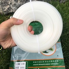 HAUSYS 割草繩 2.4mm 圓形 適用於汽油電動打草機, 1個, 4.0mm方形鐵釦打草頭專用