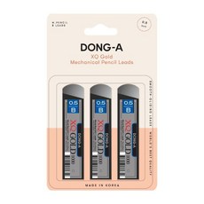 동아 XQ 골드1000 샤프심 세트 0.5mm B심 3본입 / 고강도샤프심 프리미엄샤프심 부드러운샤프심 XQ샤프심 선명한샤프심, 1개