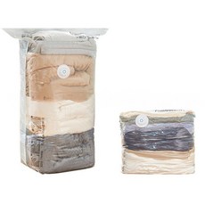 무겁고 큰 겨울 옷 이불도 문제없는 이사 계절 정리 필수 무펌프 압축팩, 1개, 2개입