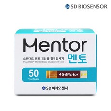 에스디바이오센서 멘토 스탠다드 개인용 혈당 검사지, 50개입, 1개