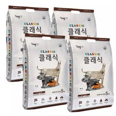 도그랑 클래식 5kg x4개 전연령 애견사료, 4개