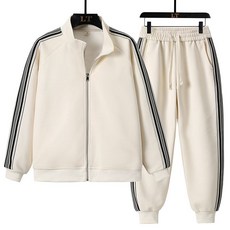 春秋季男士休閒套裝潮流百搭帥氣青年套頭衫衛衣兩件套運動服裝男