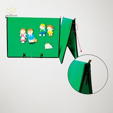 삼각자료판 대형 초록 벨크로보드 게시판 메모판 알림판 환경판