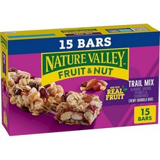 네이처밸리 Nature Valley 그래놀라 프루트 너트 바 다크 초콜릿 7.4온스 6개 158253, 48g