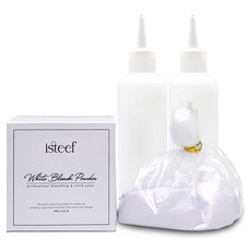 이스티프 화이트 브리치 파우더 모발손상최소화 모발보호제첨가 블랙빼기 100g+산화제x2, 1개, 100g