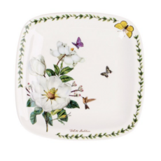 로얄에식스 Royal essex 목련 본차이나 정사각접시 대, 혼합 색상, 1개