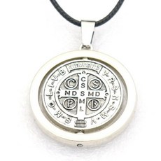 분도패 목걸이 열쇠고리 성 베네틱토 메달 천주교 성물 신부님 첫영성체 선물 용품, 목걸이 A, 1개