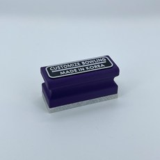 커스터마이즈 볼링 슬라이딩 스톤, 1개, 블랙레터링+퍼플