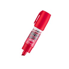 라인플러스 매직킹 7~8mm 대용량 유성매직, 8mm 레드, 3개