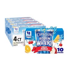 Capri Sun 카프리썬 로아린 워터스 과일 펀치 주스 177ml x 40파우치, 1박스