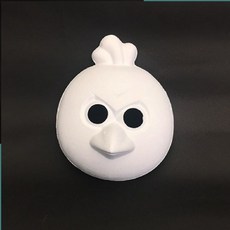 DIY彩繪紙漿面具，鳥造型，手作塗色，萬聖節派對裝飾, 1個, 鳥, 鳥