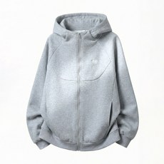 【復古撞色刺繡】連帽衛衣 男款衛衣 開衫外套 短款外套 春季外套 寬鬆版型 重磅面料 分割結構 短寬boxy設計 潮流街頭穿搭