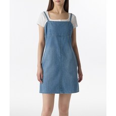 매장정품 무신사스탠다드우먼 MUSINSA STANDARD WOMAN 우먼즈 데님 스트랩 미니 드레스 [라이트 인디고] MWEON5Z03-LI 542691
