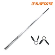 핫템 역기봉 중봉 1500mm 7kg 25mm 경량 역기 봉 바벨바, 실버, 1개