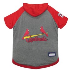 (100% 미국 정품 수입) MLB 강아지 및 고양이를 위한 후드 셔츠 - 캔자스 시티 로열스 티셔츠 X-스몰. 야구 팬을 팀 컬러 후디 조끼 (유튜브 추천), 세인트 루이스 카디널스