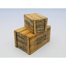 Cobaanii mokei工房 코바아니 모형공방 1/24 스위트 스타일 시리즈 나무상자 세트 C 2개입 조립 키트 SS-012