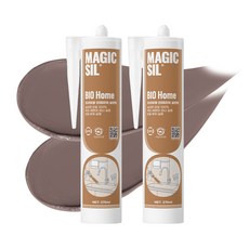 오성 매직씰 바이오 홈 실리콘 다크코코아, 2개