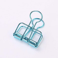 PL 스타일리쉬 문구 클립 문구존 철제 더블 클립 3개입(5cm) (블루) No116 mrh11tSF