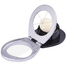 삶은 달걀 헤비 듀티용 슬라이서 딸기 스테인리스 방법으로 있는 와이어가 커터 실버용 2가지 푸드 소프트 스틸 과일, Silver, Medium